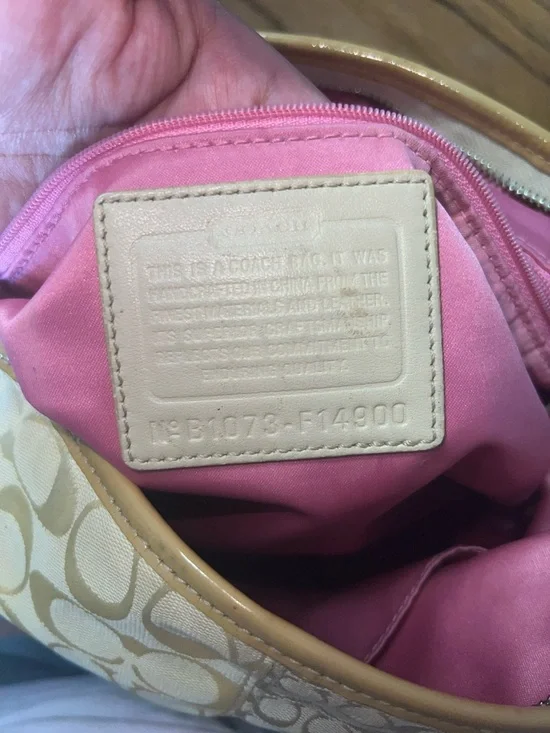 Vintage Coach pastel patchwork shoulder bag - Picture 5 of 10